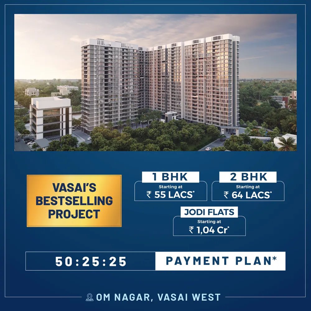 1, 2, 3 BHK Jodi Flats Vasai West